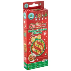 Grafix Maak je eigen Diamond Painting Sleutelhanger Kerst Hot