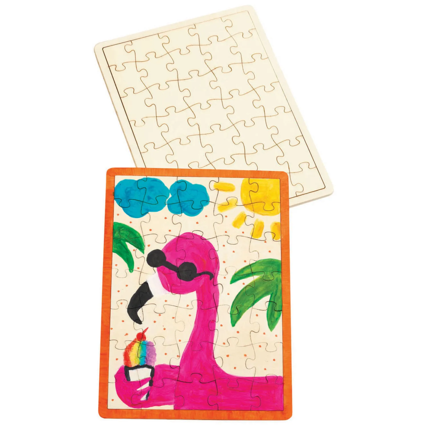 Maak je eigen Houten Puzzel, 6st.-Colorations Outlet