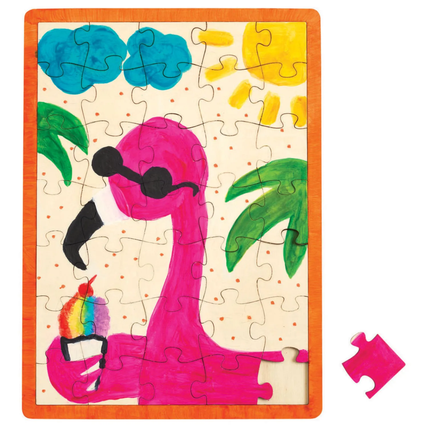 Maak je eigen Houten Puzzel, 6st.-Colorations Outlet