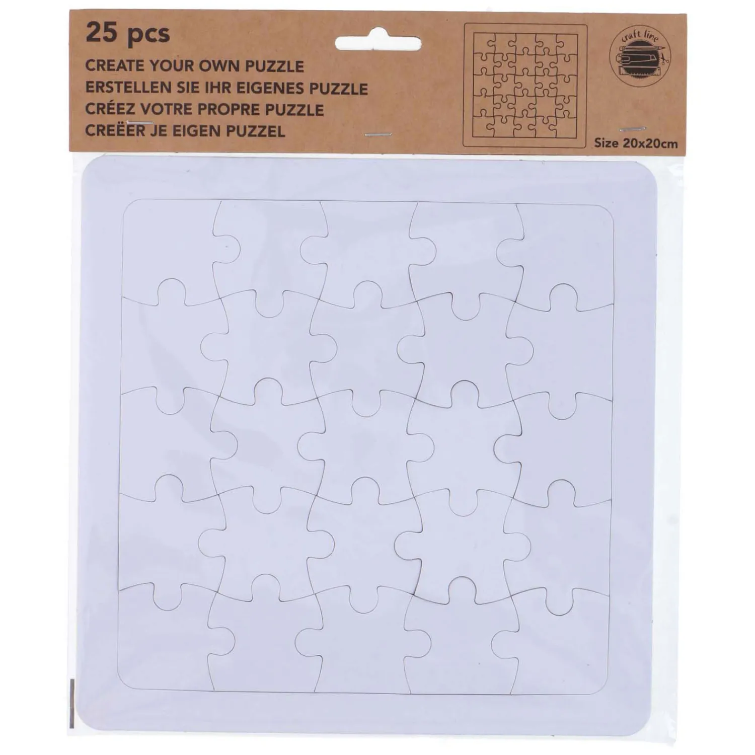 Maak je Eigen Puzzel 20x20cm, 25st.- Best
