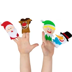 Maak je eigen Vilten Vingerpoppen Kerst, 4st.-Wins Holland Online