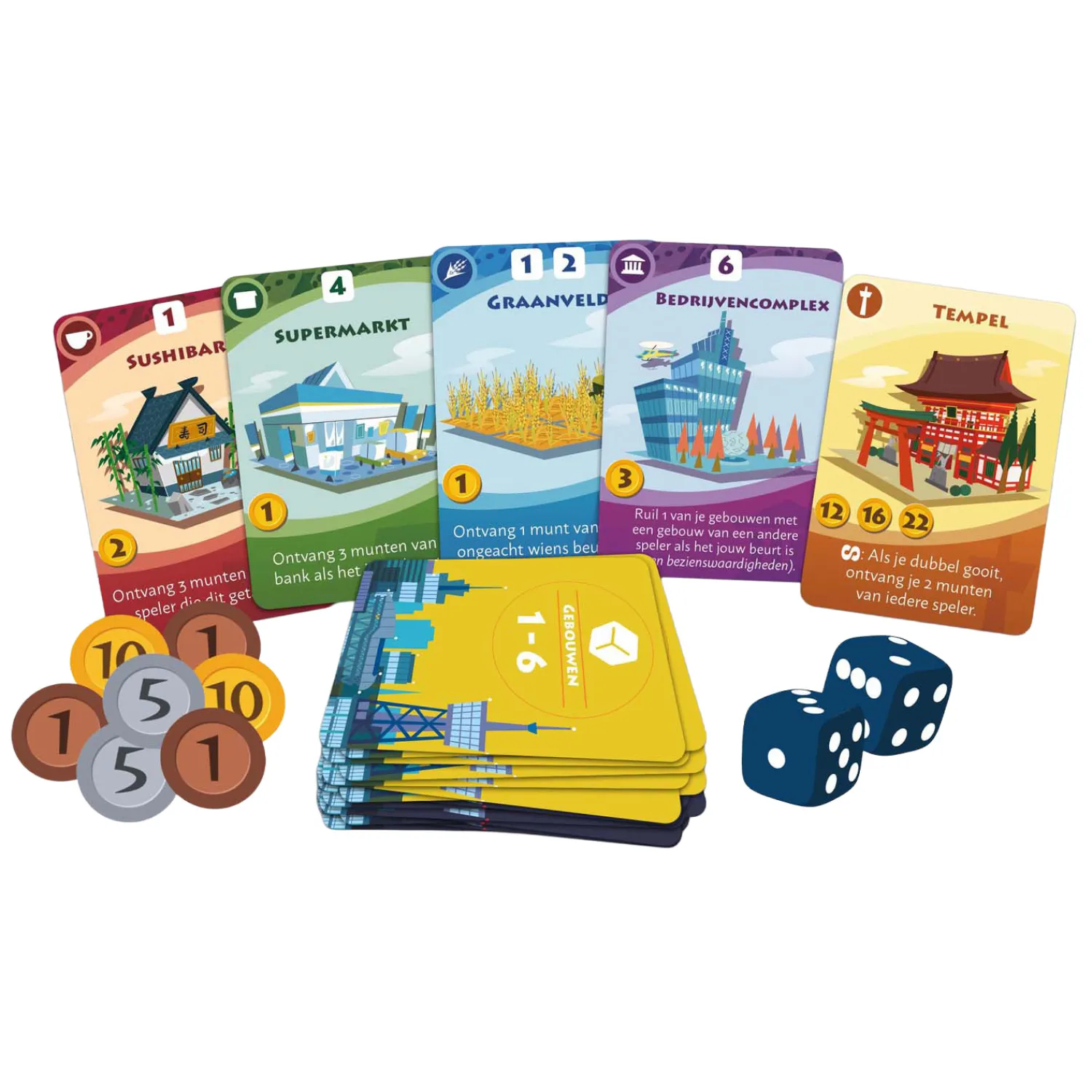 Machi Koro 2: Polis! - Kaart- en Dobbelspel>White Goblin Games