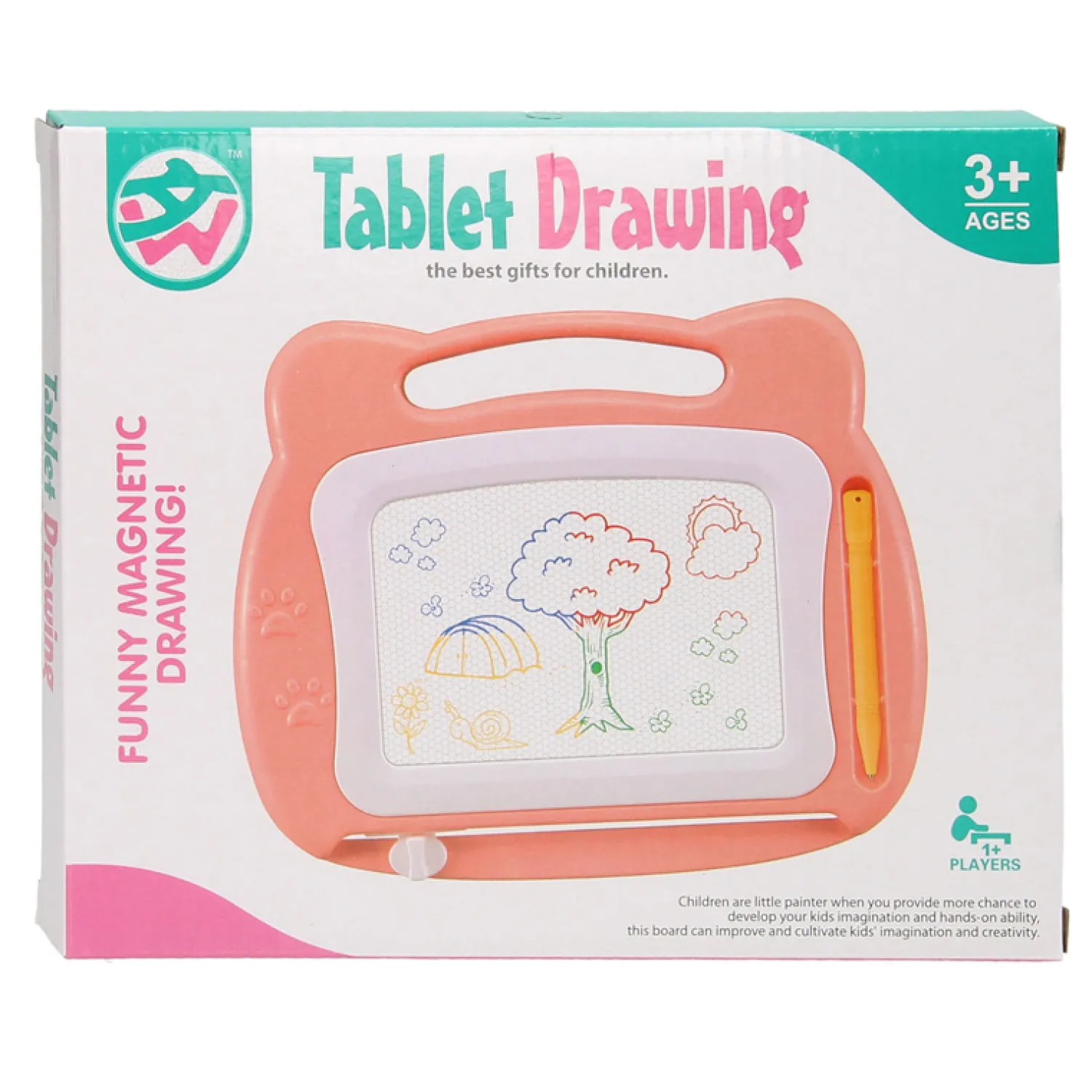 Magnetisch Tekenbord Pastelroze>