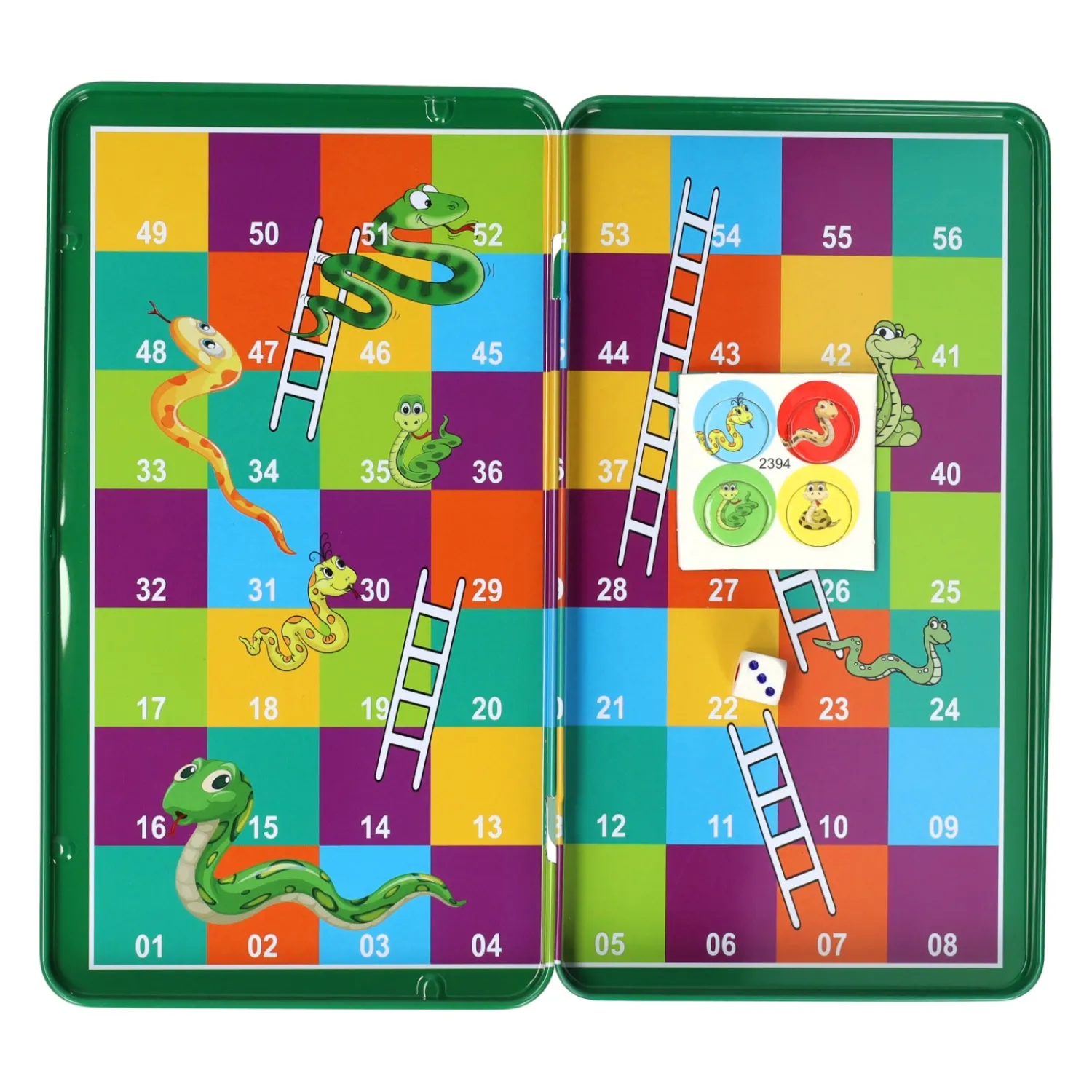 Magnetische Reisspel in Blik Slang & Ladders> New
