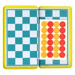 Magnetische Reisspel in Blik Schaken & Dammen- Best