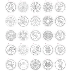 Mandala Kleurboek, 25 Kleurplaten><noscript><img width=
