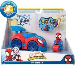 Marvel Spidey Amazing Friends Stealth Strike Voertuig 2in1-Jazwares Best