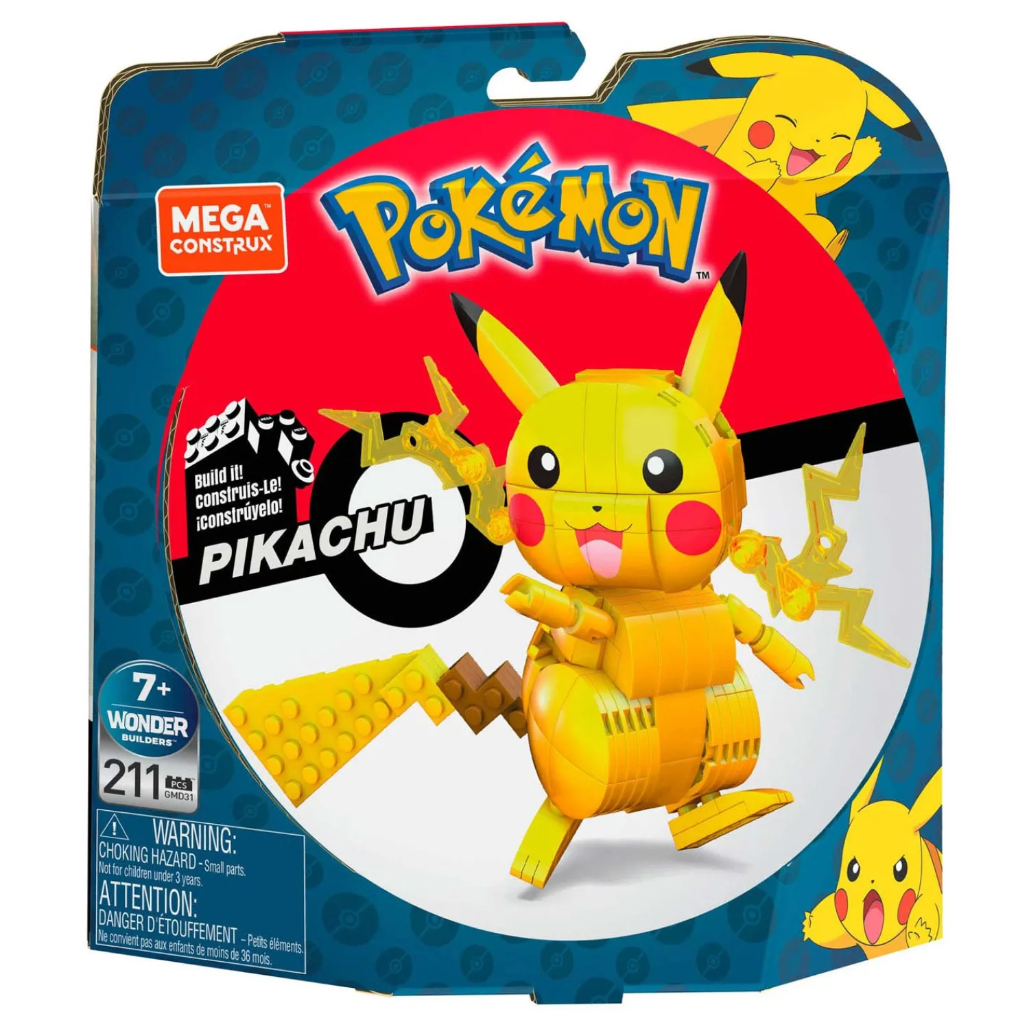 Mattel Mega Construx Bouwset Pokémon - Pikachu - 211dlg. Hot