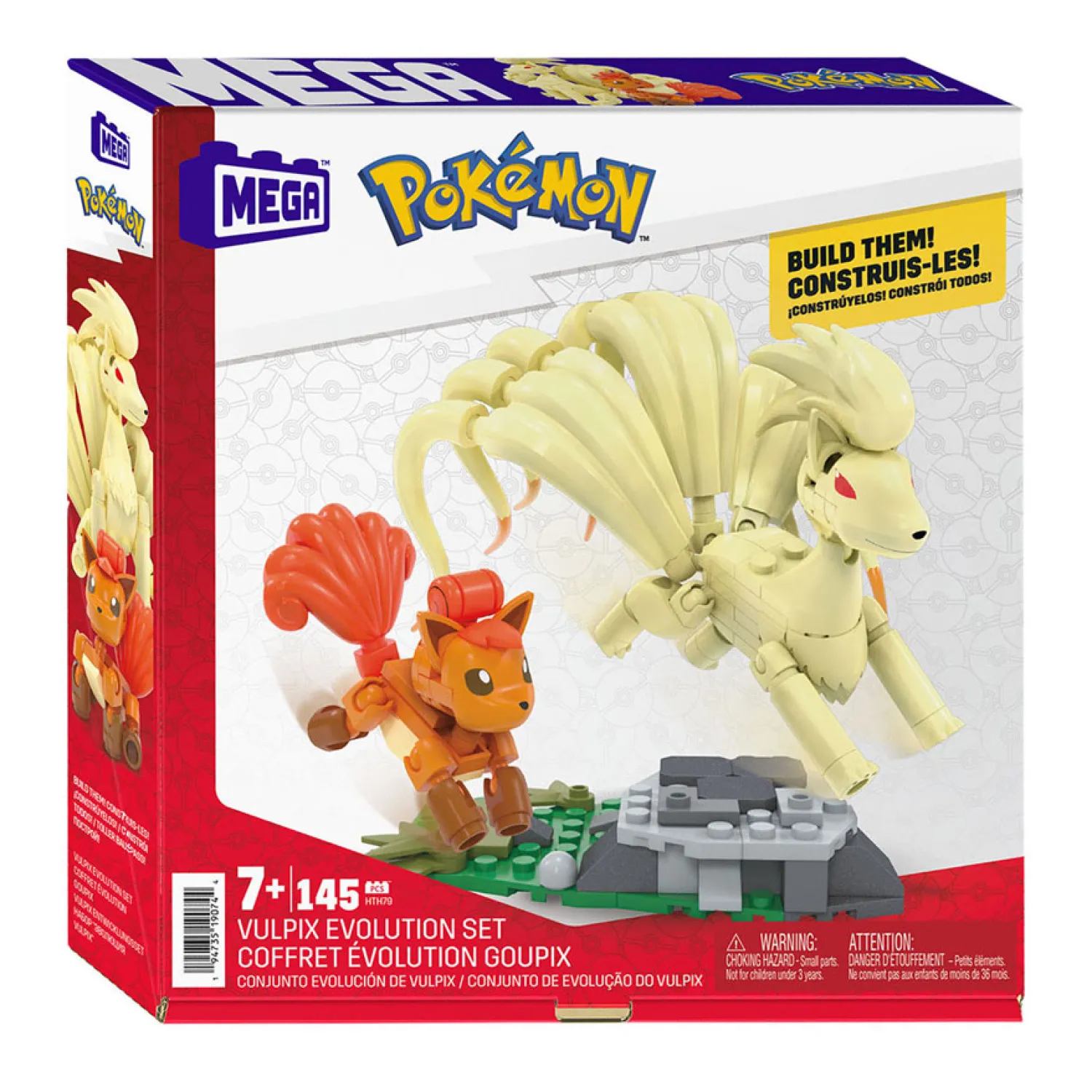 Mega Construx Pokémon Bouwset - Vulpix Evolution - 145dlg.>Mattel Hot