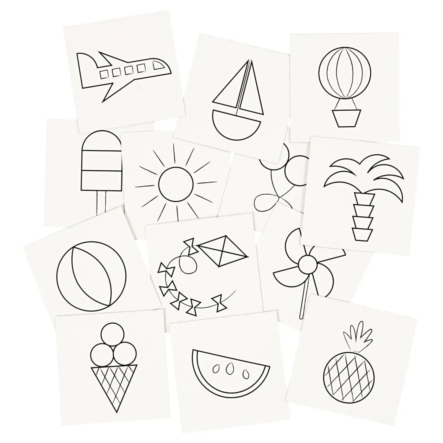 Creativ Company Memo Kaarten Wit, 13 Paren New