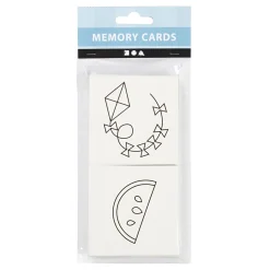 Creativ Company Memo Kaarten Wit, 13 Paren New