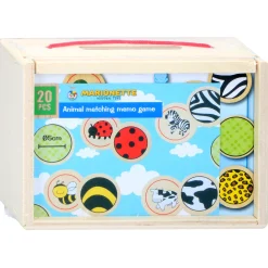 Memospel Dieren Hout, 20dlg. Sale