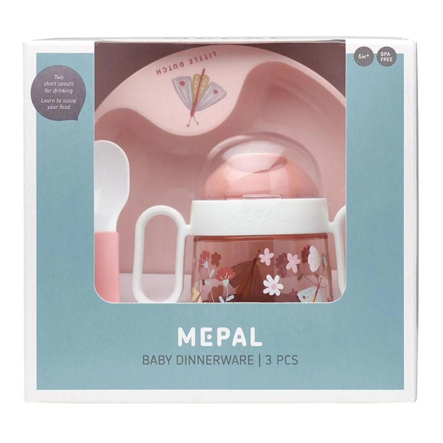 Mepal Mio Babyservies - Flowers & Butterflies, 3dlg. Discount