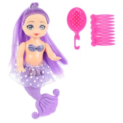 Mermaids Zeemeerminpop met Kammetjes, 12cm-Toi-Toys New