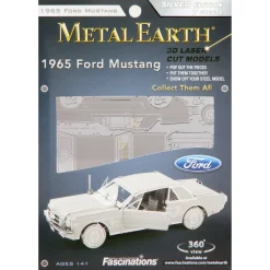 Eureka Metal Earth 1965 Ford Mustang Coupe Zilver Editie Clearance