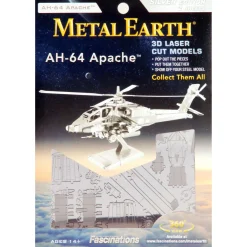 Metal Earth AH-64 Apache Zilver Editie>Eureka Clearance
