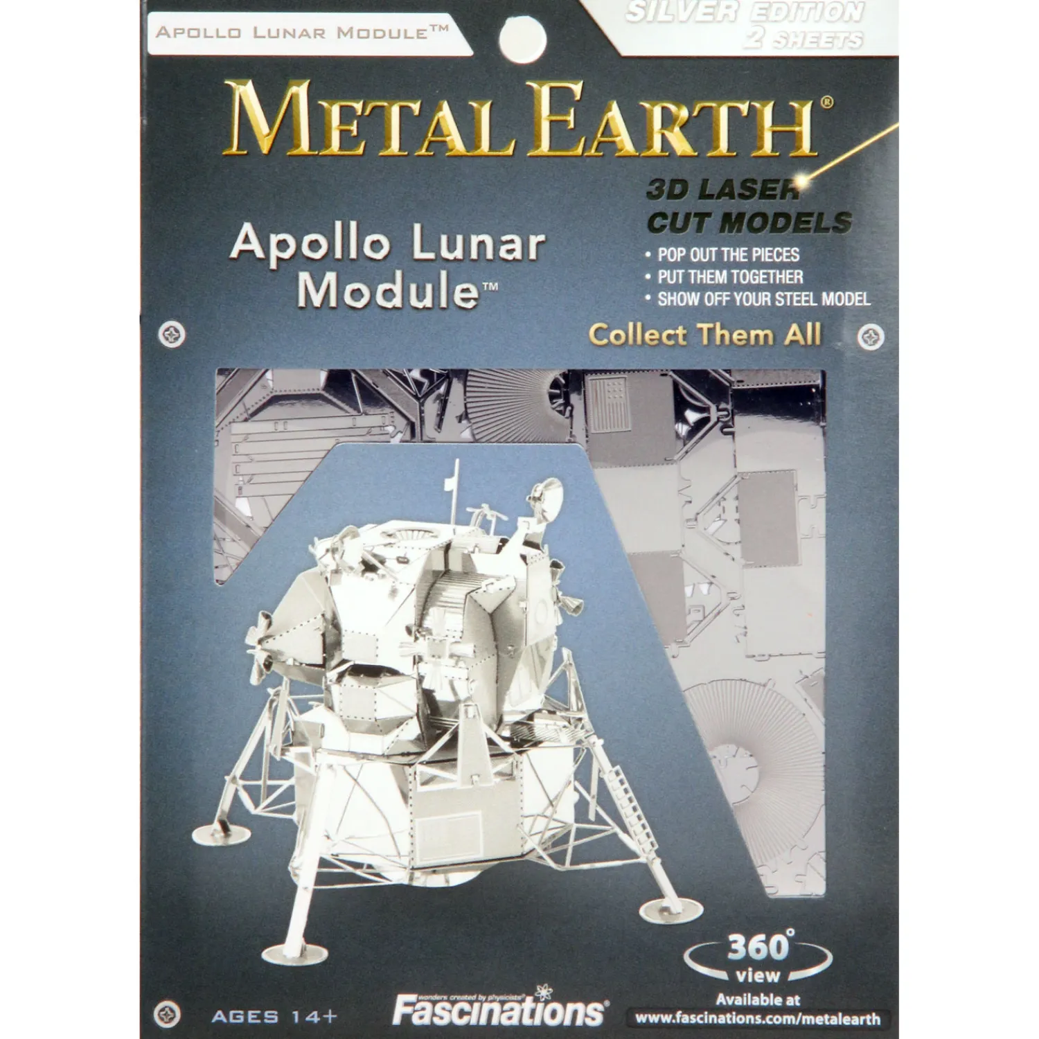 Metal Earth Apollo Lunar Module Zilver Editie>Eureka Online
