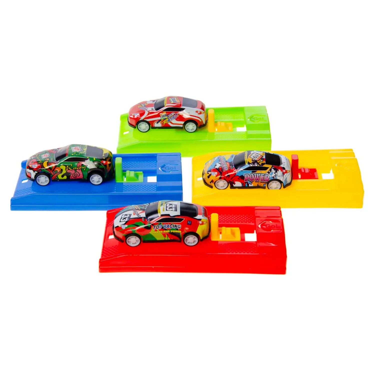 Metalen Auto met Afschiet Racebaan>Duckiez Sale