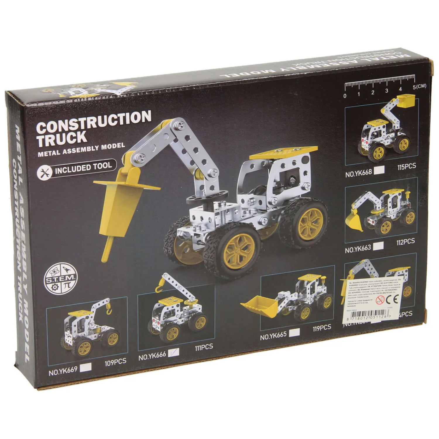 Metalen Bouwpakket Truck met Haakarm, 111dlg. Online