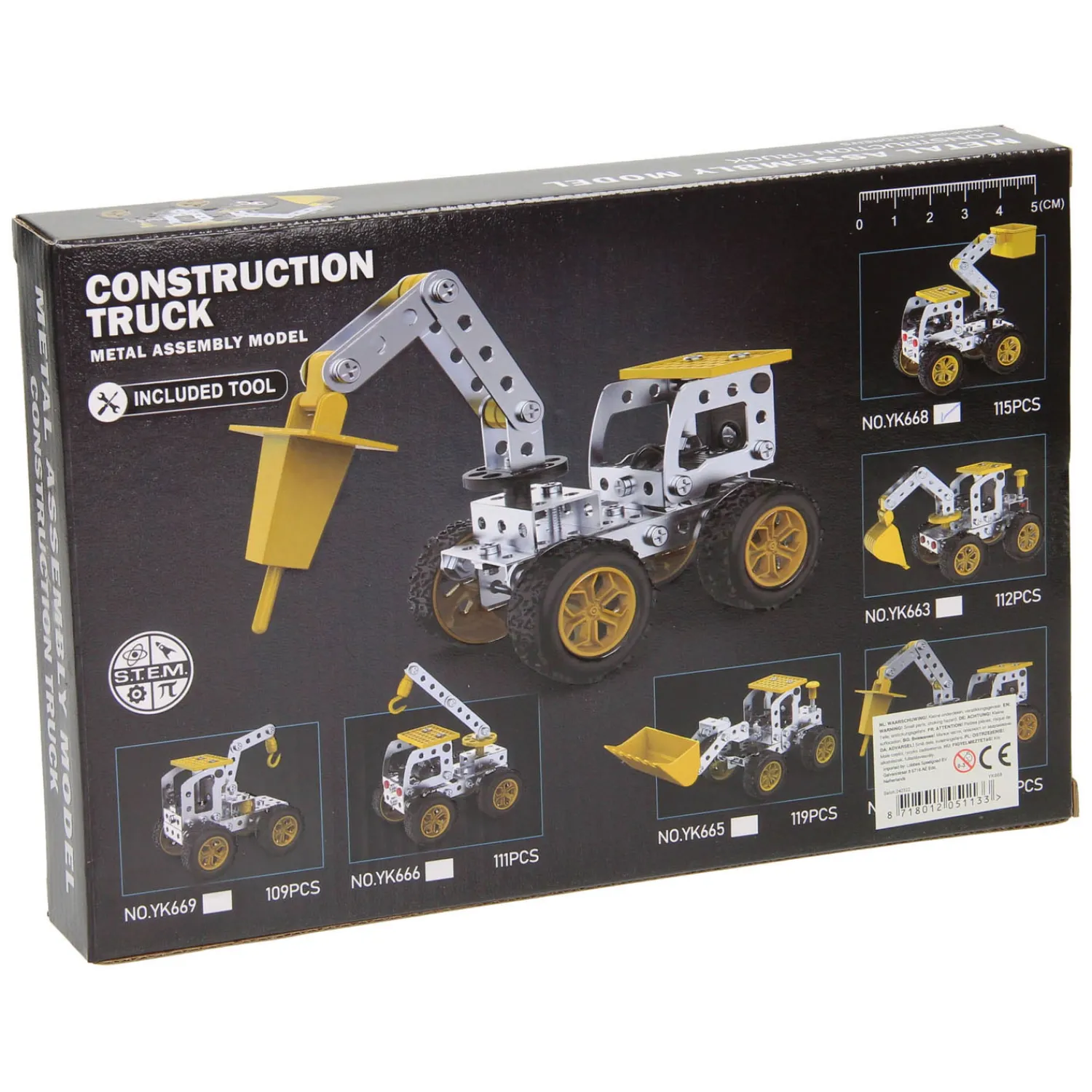 Metalen Bouwpakket Truck met Hoogwerker, 115dlg. New