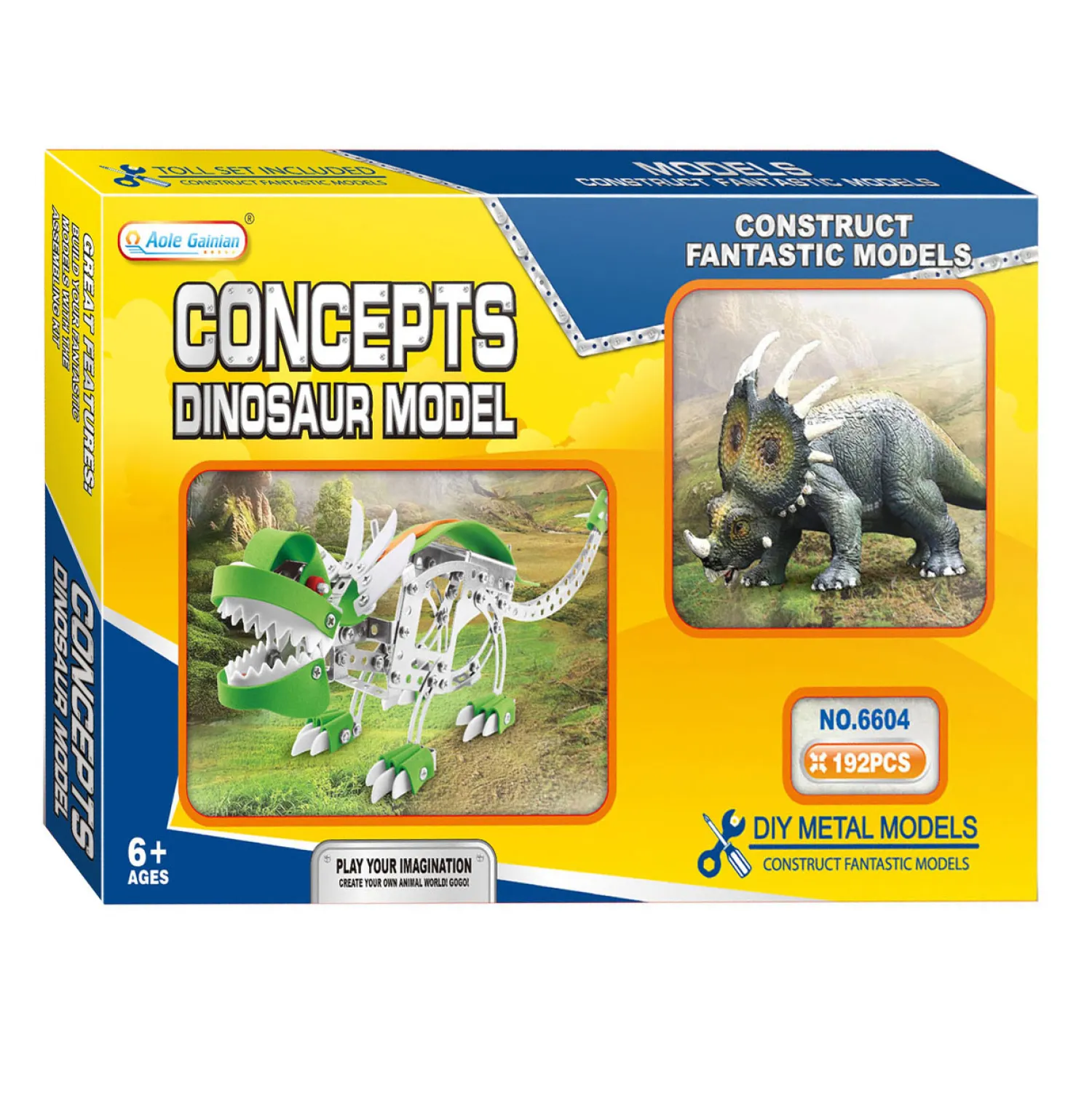 Metalen Bouwset Dino Triceratops> Discount