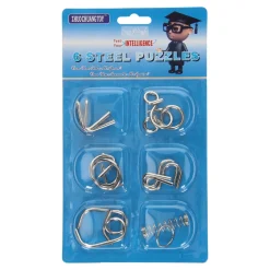 Metalen Breinpuzzels, 6st. Best