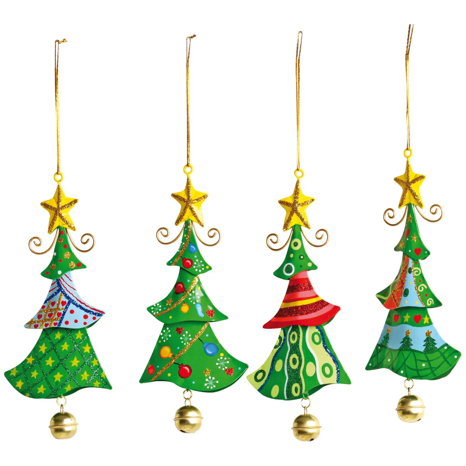 Metalen Kersthangers Kerstboom, 4st.>Small Foot Sale