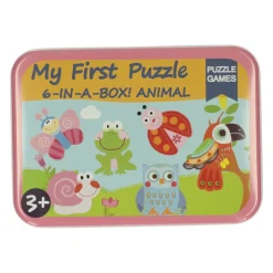 Mijn Eerste 6 Puzzzels in Blik - Dieren> Outlet