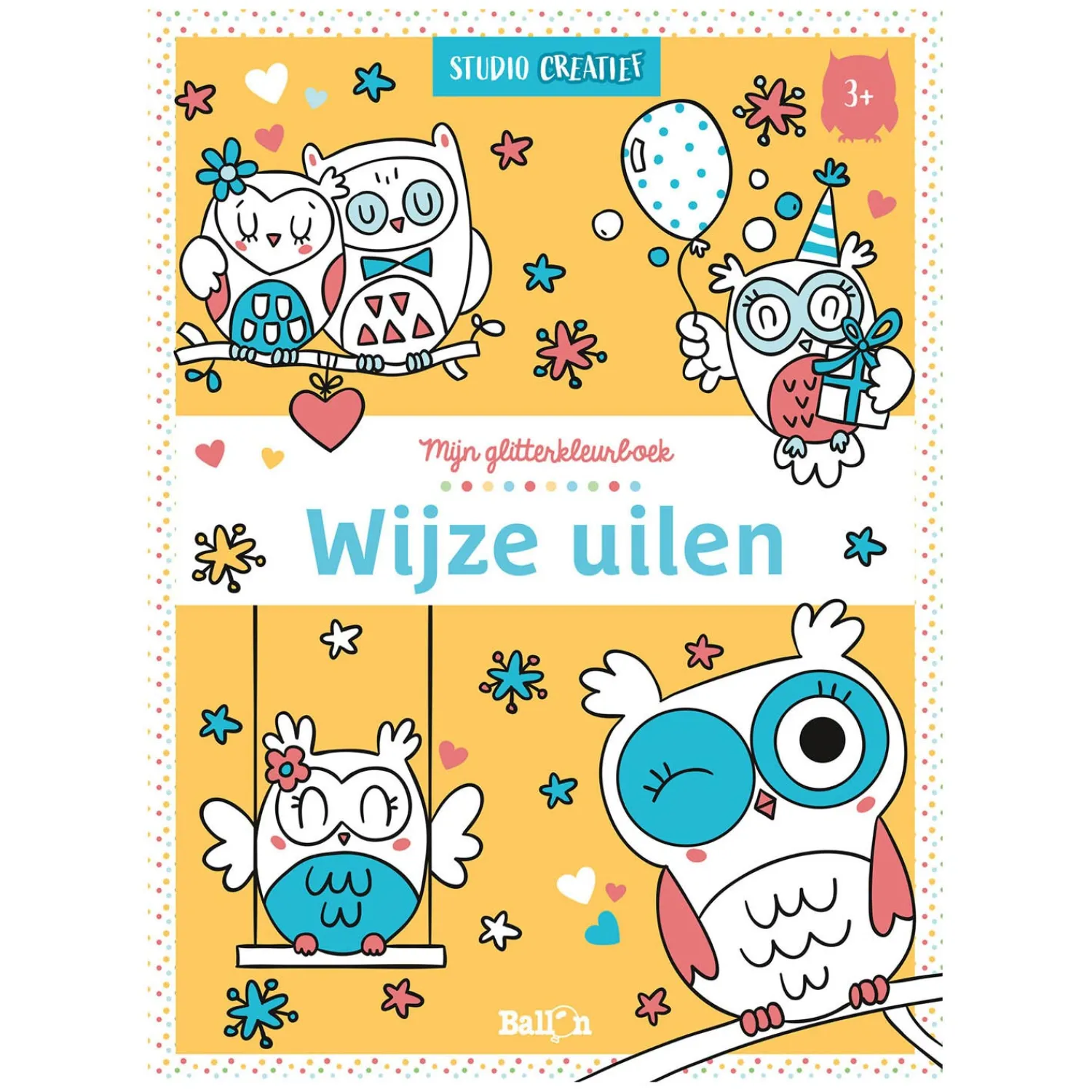 Mijn Glitterkleurboek Wijze Uilen>Wins Holland Best