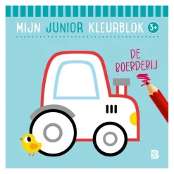 Mijn Junior Kleurblok - De Boerderij 3+-Standaard Uitgeverij Hot