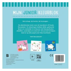 Mijn Junior Kleurblok - De Boerderij 3+-Standaard Uitgeverij Hot