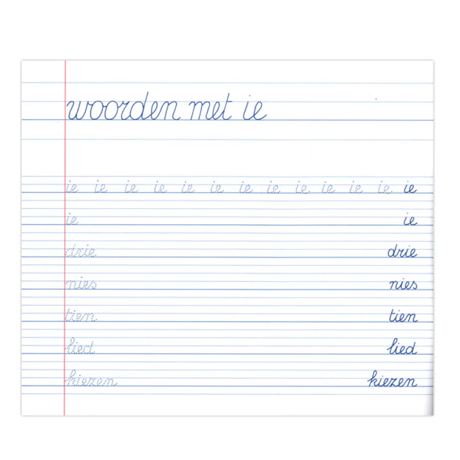 Mijn oefenschrift Schrijven (voor linkshandigen)-Deltas New