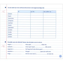 Mijn oefenschrift Werkwoorden - groep 7-Deltas New