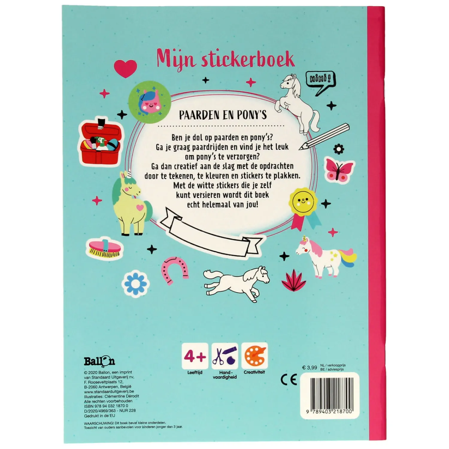 Mijn Sticker- en Activiteitenboek - Paarden en Pony's>Standaard Uitgeverij Best