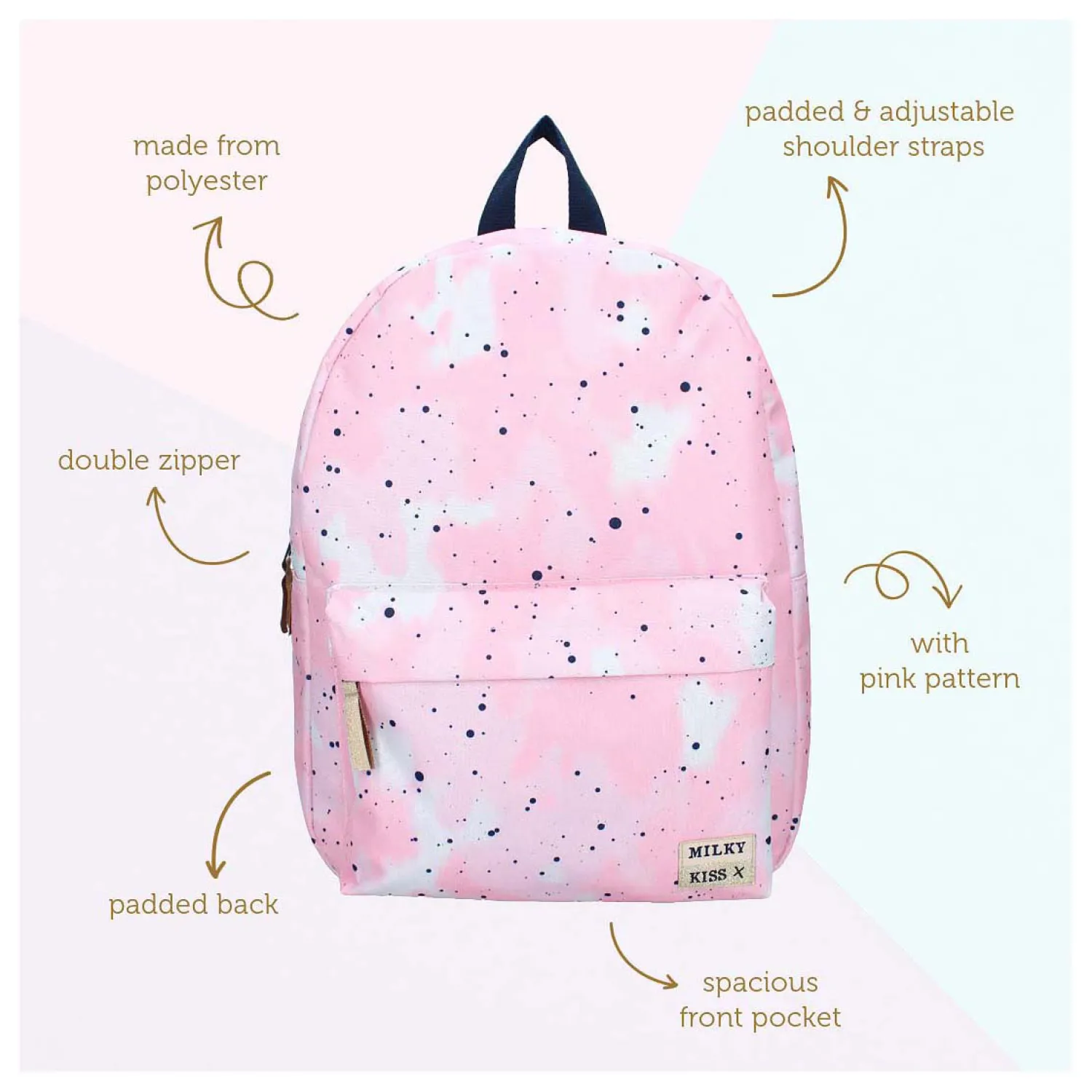 Milky Kiss Rugzak Bold Style Stippenprint Best