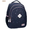 Milky Kiss Rugzak Divine Days Donkerblauw met Roze Stippen, 3-vaks Online