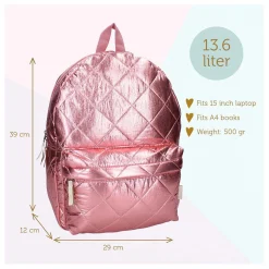 Rugzak Lush Life Roze Metallic><noscript><img width=