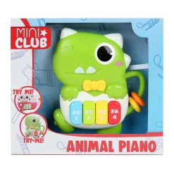 Mini Club Dierenpiano Dino met Licht en Geluid, 15cm- Discount