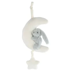 Mini Club Muziekmobiel Konijn Pluche Blauw Best