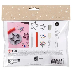 Mini Hobbyset Boetseren Sterren Zilver Wit-Creativ Company New