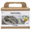 Creativ Company Mini Hobbyset Borduren Servet Dusty Groen Discount
