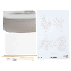 Mini Hobbyset Decoratie Kerstdecoratie Silver Metal>Creativ Company Hot