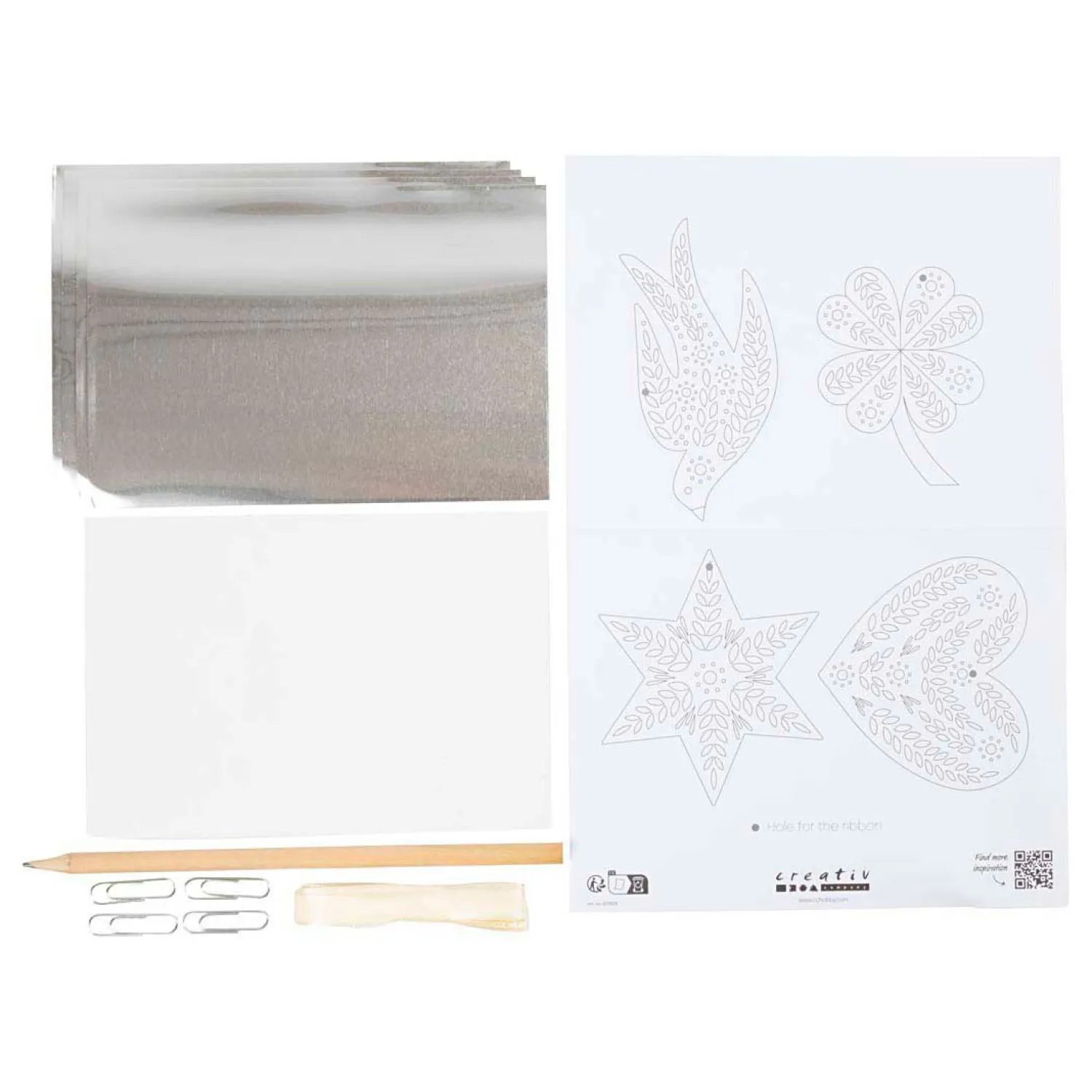 Mini Hobbyset Decoratie Kerstdecoratie Silver Metal>Creativ Company Hot