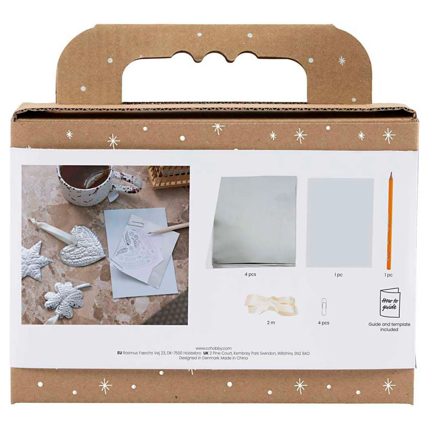 Mini Hobbyset Decoratie Kerstdecoratie Silver Metal>Creativ Company Hot