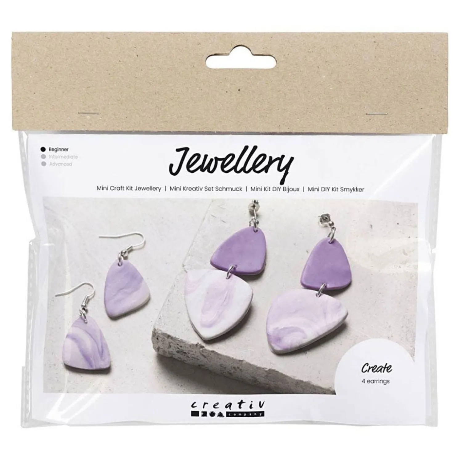 Creativ Company Mini Hobbyset Sieraden Oorbellen Paars Online