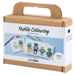 Creativ Company Mini Hobbyset Textiel Decoreren Robot Primair Kleuren Sale