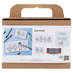 Creativ Company Mini Hobbyset Textiel Decoreren Robot Primair Kleuren Sale