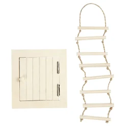 Creativ Company Mini Houten Zolderluik En Touwladder Outlet