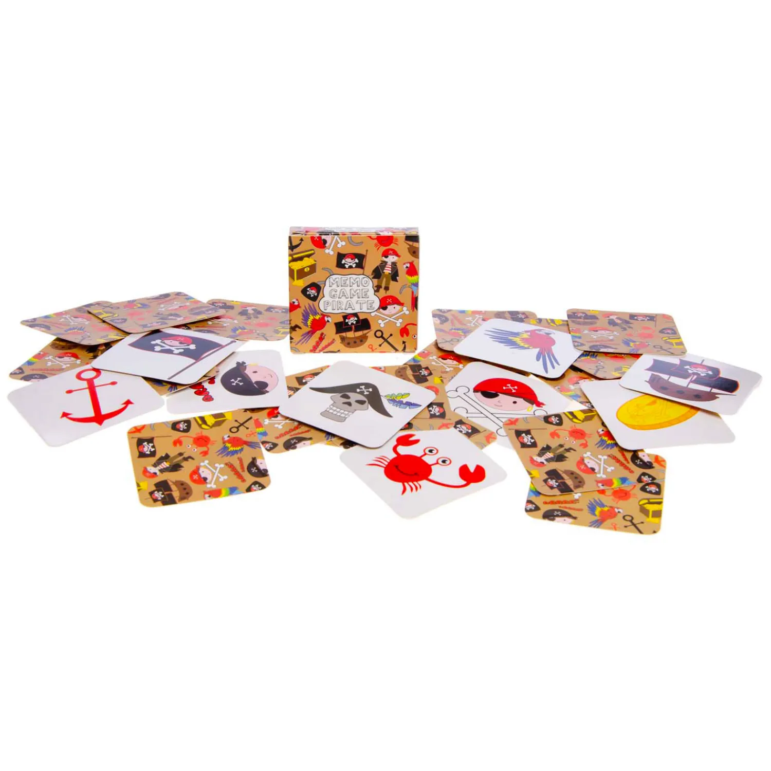 Duckiez Mini Memospel Piraat, 28 Kaarten New