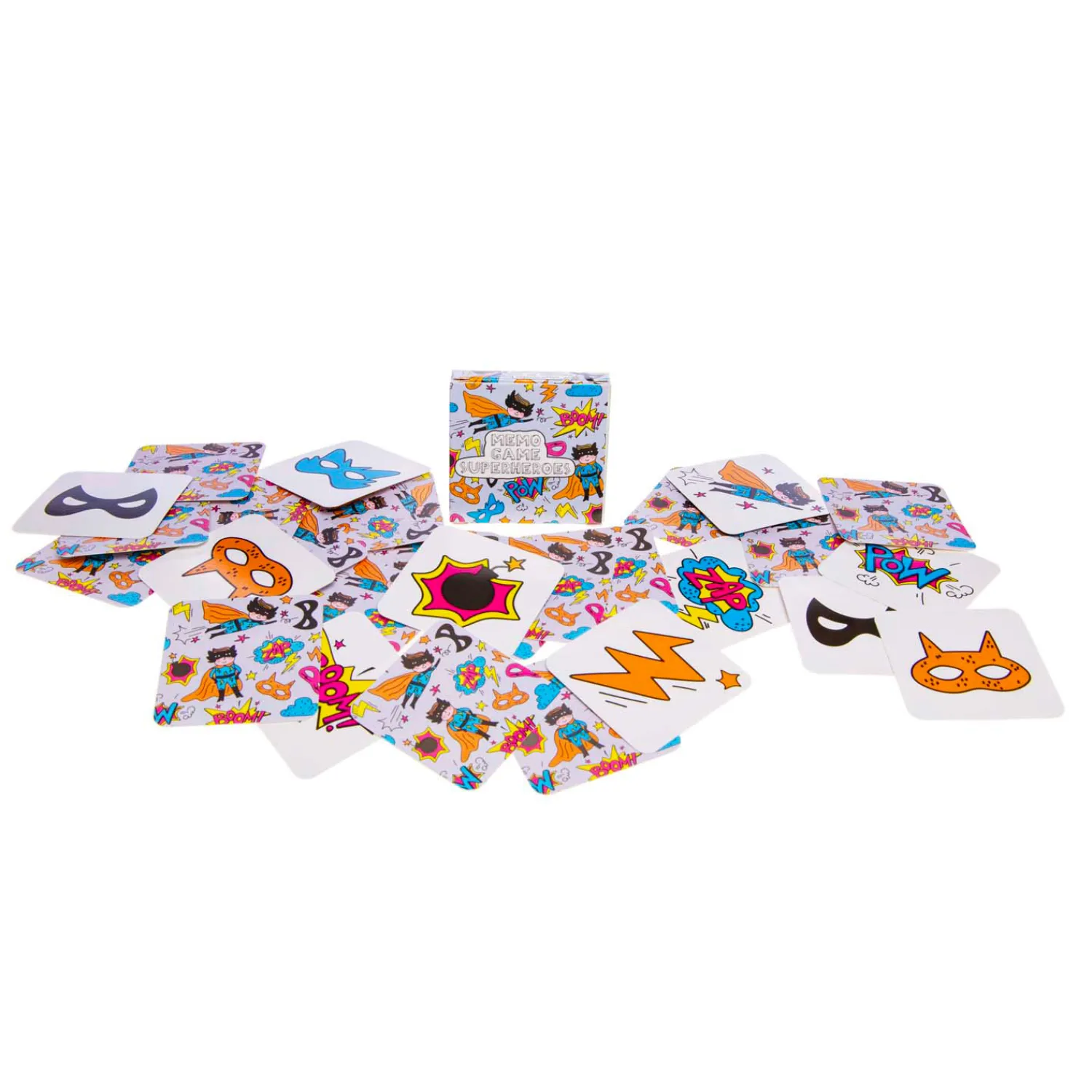 Mini Memospel Superhelden, 28 Kaarten-Duckiez Hot